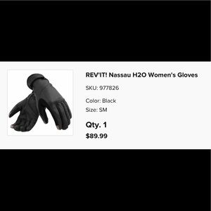 REV’IT womans leather Nassau H2O motorcycle gloves